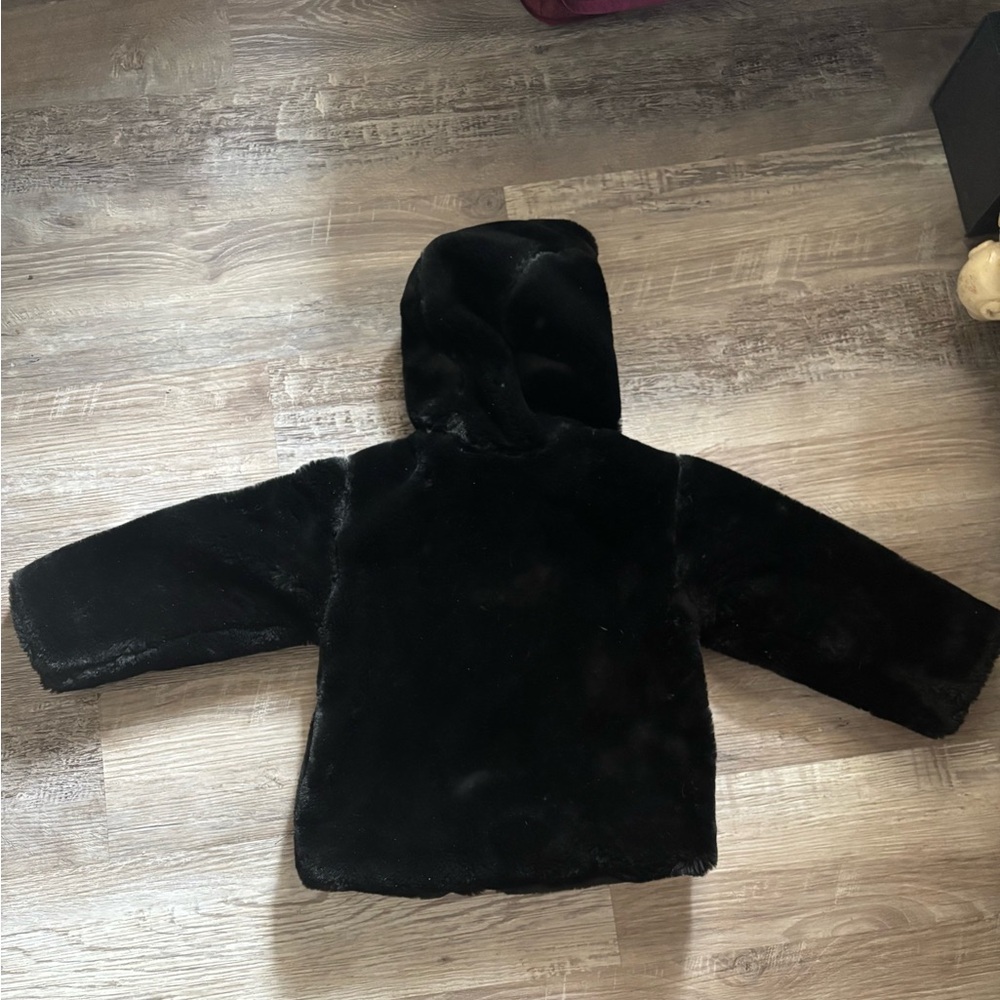 Baby GAP Faux Fur Zip Front Hoodie - Picture 4 of 4